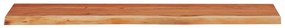 tömör akácfa téglalap alakú fali polc 60 x 20 x 2,5 cm
