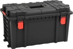 vidaXL fekete polipropilén védőkoffer 57 x 35 x 32,5 cm