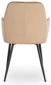 Elegáns Bézs Bársony Étkezőszék BRESSO