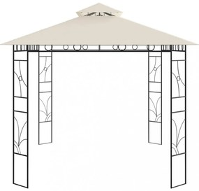 krémszínű pavilon 4 x 3 x 2,7 m 160 g/m²