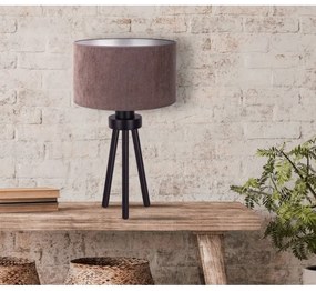 Duolla - Asztali lámpa LYON 1xE27/15W/230V átm. 30 cm barna