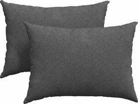vidaXL Kanapé párnák 2 pcs Sötétszürke 70 x 50 cm Bársonyos szövet