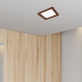 LED mennyezeti lámpa WOODY SPOT LED/17W/230V 3000K cseresznye 18,5x18,5 cm
