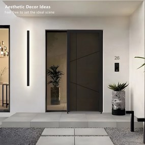 Brilagi - LINEAR LED kültéri fali lámpatest 32W 230V 4000K IP65 fekete