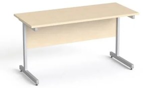 Íróasztal, szürke fémlábbal, 140x70 cm, MAYAH Freedom SV-26, juhar (IBXA26J)