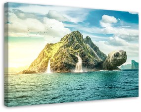 Gario Vászonkép teknős sziget - Alex Griffith Méret: 60 x 40 cm