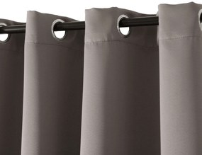 Szürke-barna OXFORD függöny 140x250 cm Felfüggesztés: Hullámos sínszalag