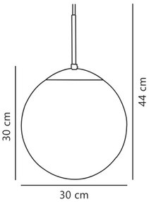 Nordlux - Csillár zsinóron CAFE 1xE27/25W/230V átm. 30 cm