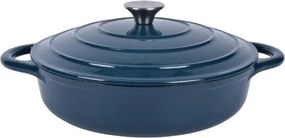 Öntöttvas fazék kerek lapos 28cm tengeri