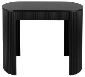 Fekete fém konzolasztal 40x100 cm Estriado – Leitmotiv