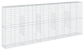 horganyzott vas gabion kosár fedéllel 500 x 50 x 200 cm