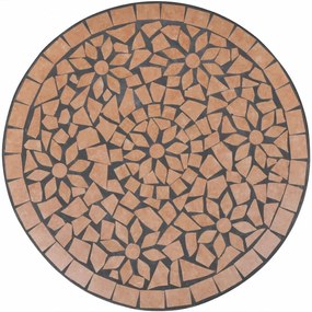 3 részes terrakotta mozaik bisztró szett