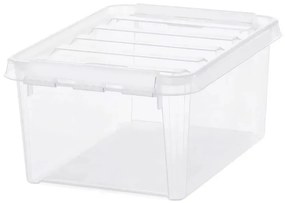 SmartStore Tárolódoboz fehér kapcsokkal Classic, 8l, 8 l