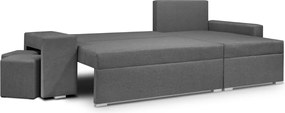 PETR Kinyitható sarokkanapé Krém/szürke