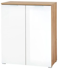 Fehér cipőtartó tölgyfa dekorral Telde - Germania