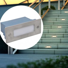12 db süllyesztett LED lépcsőlámpa 44 x 111 x 56 mm
