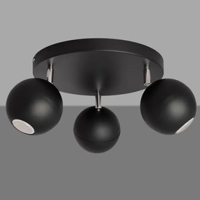 LED Spotlámpa MIDWAY 3xGU10/4,8W/230V fekete