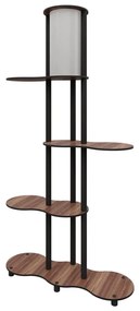 Állólámpa polcokkal NOTO 1xE27/40W/230V barna/fekete