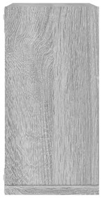 6 db szürke sonoma fali kockapolc 30 x 15 x 30 cm