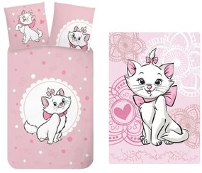 Marie cica felnőtt ágyneműhuzat és polár takaró szett (Gentle)