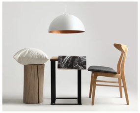 Lord fehér függőlámpa rézszínű részletekkel, ø 50 cm - CustomForm