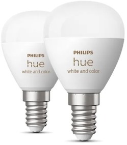 KÉSZLET 2x LED RGBW Dimmelhető izzó Philips Hue WACA P45 E14/5,1W/230V