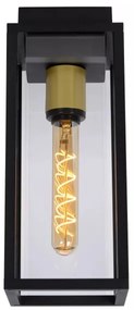 Lucide 27105/01/30- Kültéri fali lámpa LAURENS 1xE27/15W/230V IP54 fekete