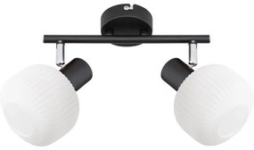 Prezent 27520 - spotlámpa ARYA 2xE14/40W/230V fekete/fehér