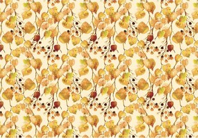 Fotótapéta Őszi levelek és bogyók akvarell természet elegancia 208x146 +ragasztó