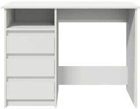 vidaXL fehér szerelt fa íróasztal 102 x 50 x 75 cm