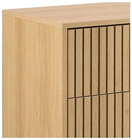 Natúr színű komód tölgyfa dekorral 158x80x40 cm Albany – Actona