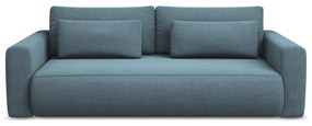 Világoskék kinyitható-tárolóhelyes kanapé 238 cm Kapua – Makamii