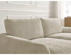 Bézs zsenília sarokkanapé (jobb oldali-heverő résszel) Leonore – Bobochic Paris