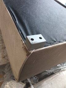 AKCIÓ Bézs kihúzható sarokkanapé CAVELO, kétoldalas II. osztály