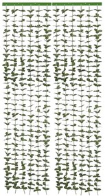 Zöld függöny ajtóra 190x90 cm Liane - Maximex