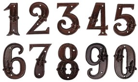 Öntöttvas házszám, 4