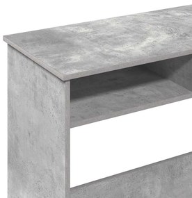 vidaXL betonszürke forgácslap íróasztal 80 x 40 x 75 cm