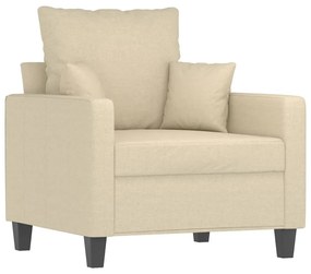 vidaXL krémszínű szövet kanapéfotel 60 cm