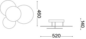 Ideal Lux - LED Mennyezeti lámpa CLOUD LED/33W/230V CRI 90 fehér
