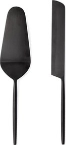 Rozsdamentes acél torta tálaló készlet 2 db-os Bronte – Bizzotto