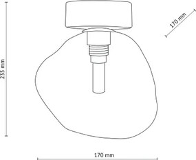 Brilagi - VULCANO mennyezeti lámpa 1xG9/8W/230V fekete/füstös fekete