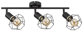 Rabalux 71067 - Spotlámpa FRAN 3xE27/40W/230V fekete 71067