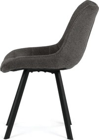 Jídelní židle, šedá, látka, HC-V3068 GREY2
