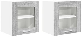 Függő szekrény Riga 2 pcs Szürke Sonoma 40 x 31 x 40 cm Faanyag