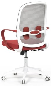 Forgószék piros szövettel. KA-S425 RED