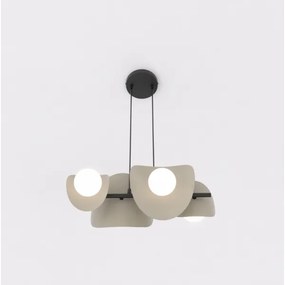 Kábellel függesztett csillár ELEMENTI 4xG9/8W/230V bézs