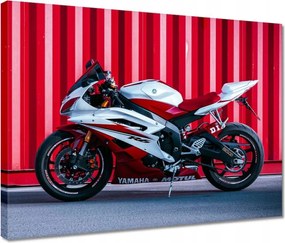 Vászonkép 40x30 Fehér-piros Yamaha