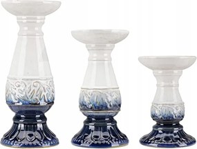 Kerámia Shin Gyertyatartó Szett 3 Db-os Design