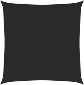 vidaXL fekete HDPE napvitorla 160 g/m² 7 x 7 m