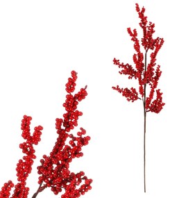 Műágak készlet, piros apró bogyók, 2 db, 70 cm